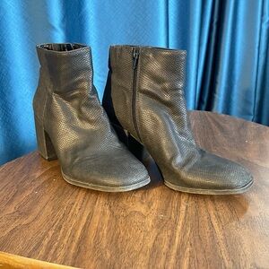 Mix No. 6 snakeskin Black Heeled Boots Benisa